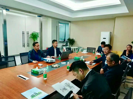 湖南省衡阳市市政协领导及白沙工业区领导、中国投资协会会长一行考察沟通项目